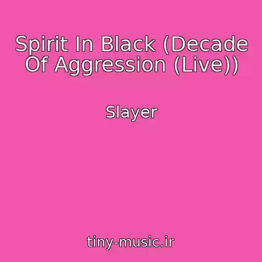 کاور آهنگ Spirit In Black (Decade Of Aggression (Live)) از Slayer