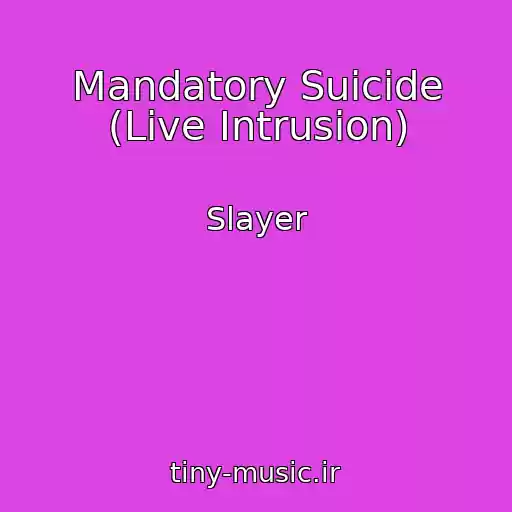 کاور آهنگ Mandatory Suicide (Live Intrusion) از Slayer