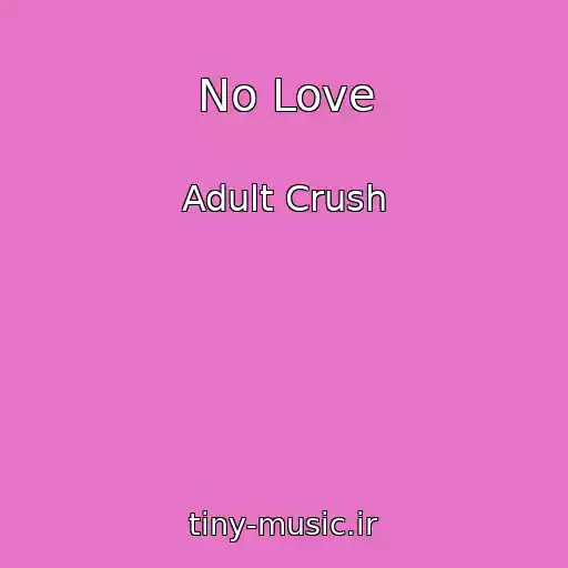 کاور آهنگ No Love از Adult Crush