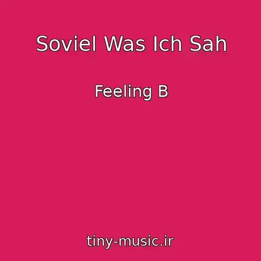 کاور آهنگ Soviel Was Ich Sah از Feeling B