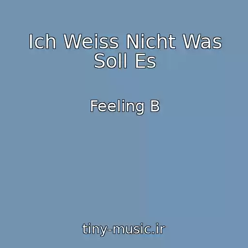 کاور آهنگ Ich Weiss Nicht Was Soll Es از Feeling B