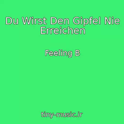 کاور آهنگ Du Wirst Den Gipfel Nie Erreichen از Feeling B