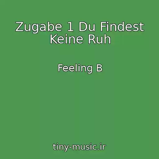 کاور آهنگ Zugabe 1 Du Findest Keine Ruh از Feeling B
