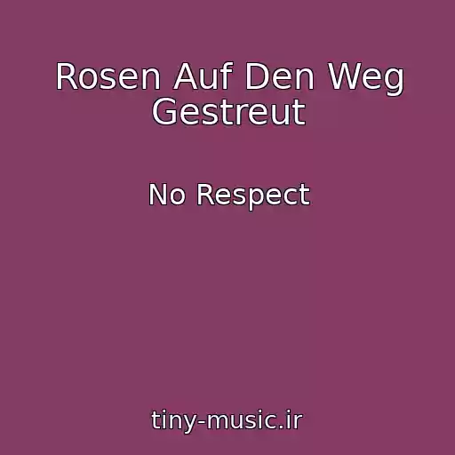 کاور آهنگ Rosen Auf Den Weg Gestreut از No Respect