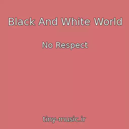 کاور آهنگ Black And White World از No Respect