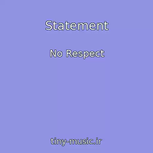 کاور آهنگ Statement از No Respect