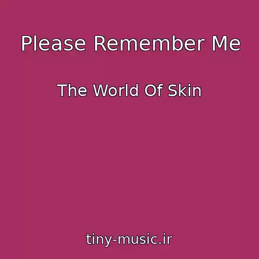 کاور آهنگ Please Remember Me از The World Of Skin