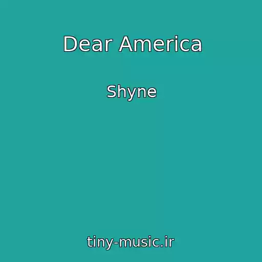 کاور آهنگ Dear America از Shyne