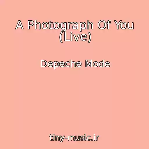 کاور آهنگ A Photograph Of You (Live) از Depeche Mode
