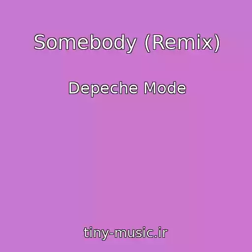 کاور آهنگ Somebody (Remix) از Depeche Mode