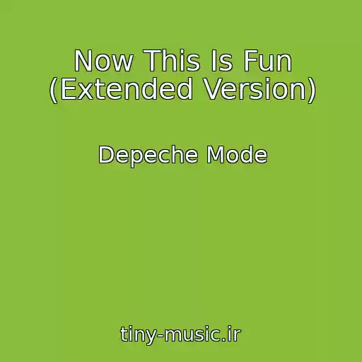 کاور آهنگ Now This Is Fun (Extended Version) از Depeche Mode