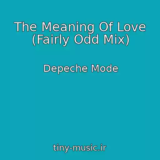 کاور آهنگ The Meaning Of Love (Fairly Odd Mix) از Depeche Mode