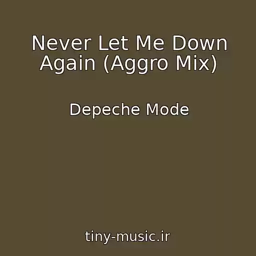 کاور آهنگ Never Let Me Down Again (Aggro Mix) از Depeche Mode
