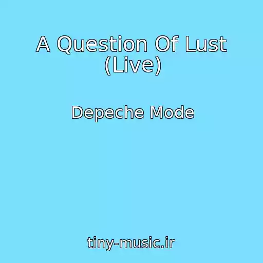 کاور آهنگ A Question Of Lust (Live) از Depeche Mode
