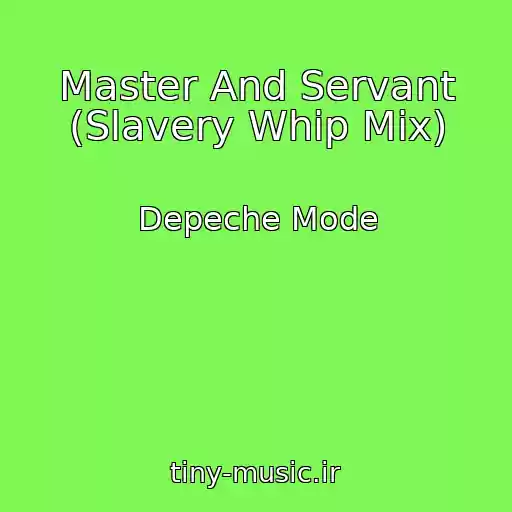 کاور آهنگ Master And Servant (Slavery Whip Mix) از Depeche Mode
