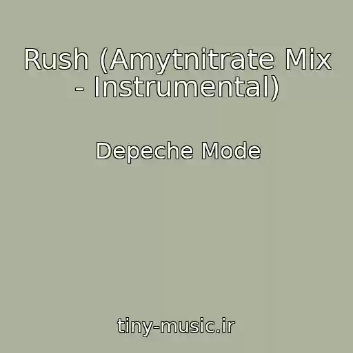 کاور آهنگ Rush (Amytnitrate Mix - Instrumental) از Depeche Mode