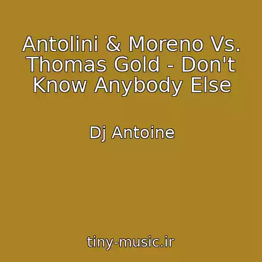 کاور آهنگ Antolini & Moreno Vs. Thomas Gold - Don't Know Anybody Else از Dj Antoine