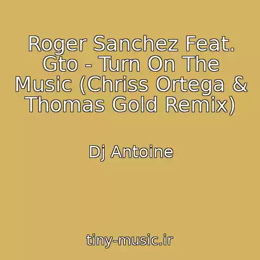کاور آهنگ Roger Sanchez Feat. Gto - Turn On The Music (Chriss Ortega & Thomas Gold Remix) از Dj Antoine