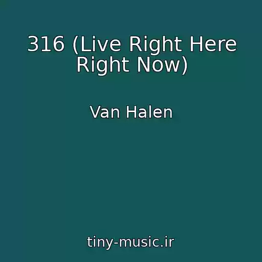کاور آهنگ 316 (Live Right Here Right Now) از Van Halen