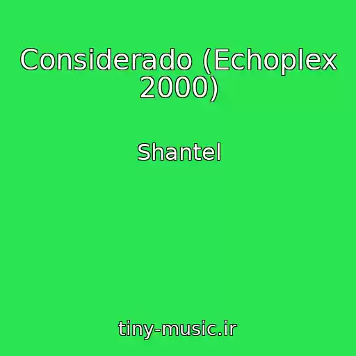 کاور آهنگ Considerado (Echoplex 2000) از Shantel