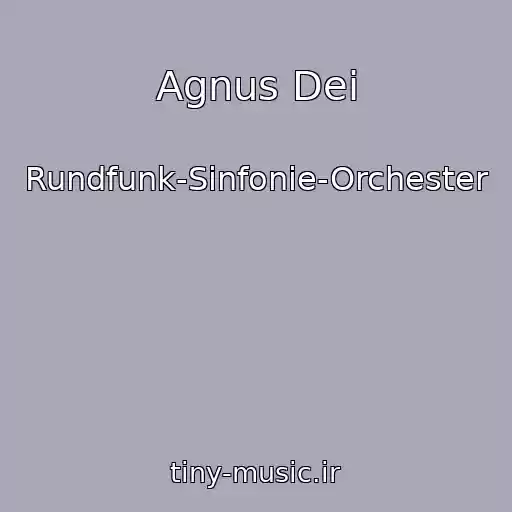 کاور آهنگ Agnus Dei از Rundfunk-Sinfonie-Orchester
