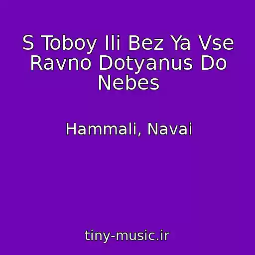 کاور آهنگ S Toboy Ili Bez Ya Vse Ravno Dotyanus Do Nebes از Hammali, Navai