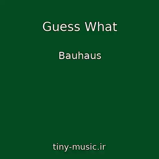 کاور آهنگ Guess What از Bauhaus