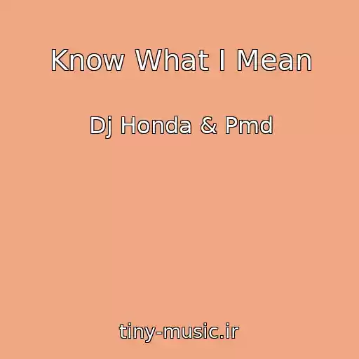 کاور آهنگ Know What I Mean از Dj Honda & Pmd