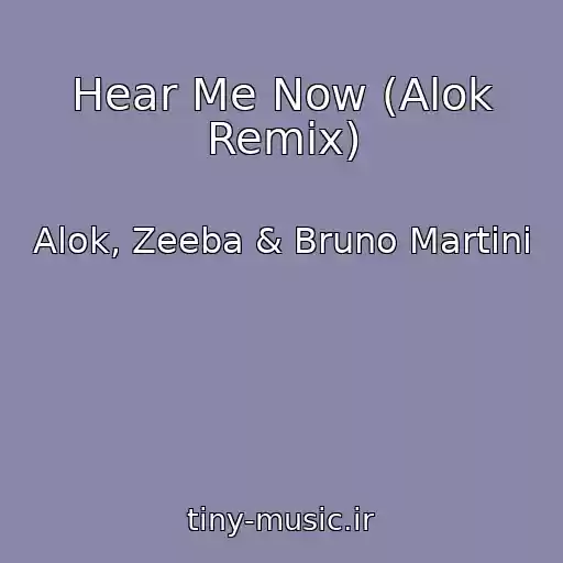 کاور آهنگ Hear Me Now (Alok Remix) از Alok, Zeeba & Bruno Martini