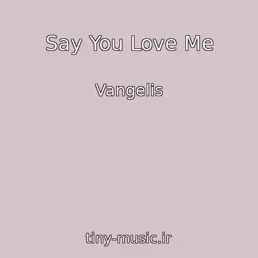 کاور آهنگ Say You Love Me از Vangelis