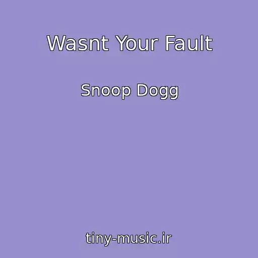 کاور آهنگ Wasnt Your Fault از Snoop Dogg