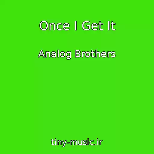 کاور آهنگ Once I Get It از Analog Brothers