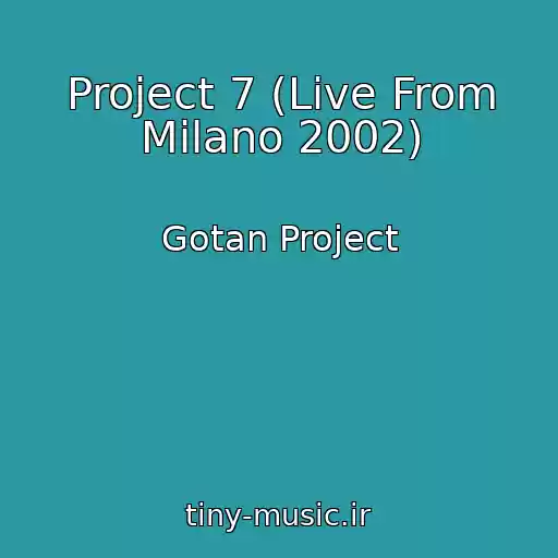 کاور آهنگ Project 7 (Live From Milano 2002) از Gotan Project