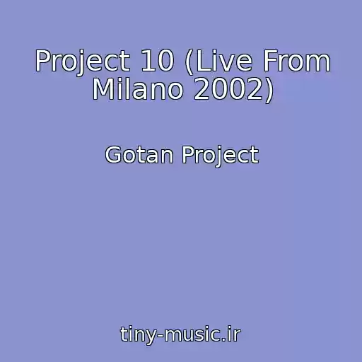 کاور آهنگ Project 10 (Live From Milano 2002) از Gotan Project