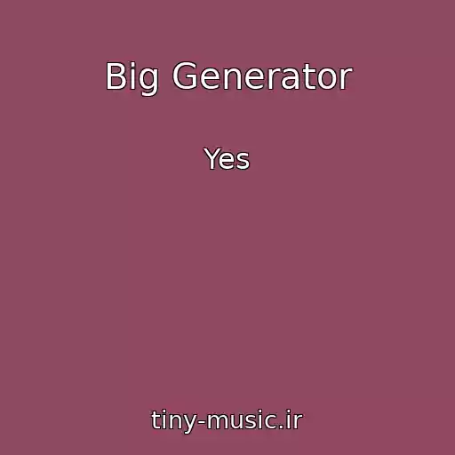 کاور آهنگ Big Generator از Yes
