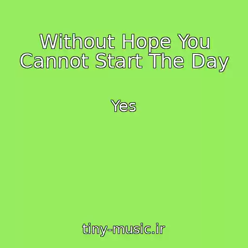 کاور آهنگ Without Hope You Cannot Start The Day از Yes