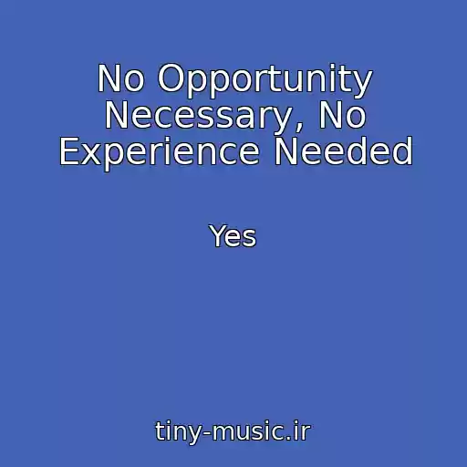 کاور آهنگ No Opportunity Necessary, No Experience Needed از Yes