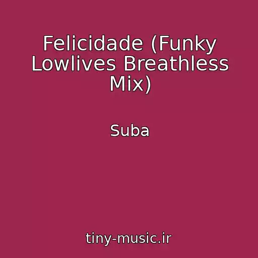 کاور آهنگ Felicidade (Funky Lowlives Breathless Mix) از Suba