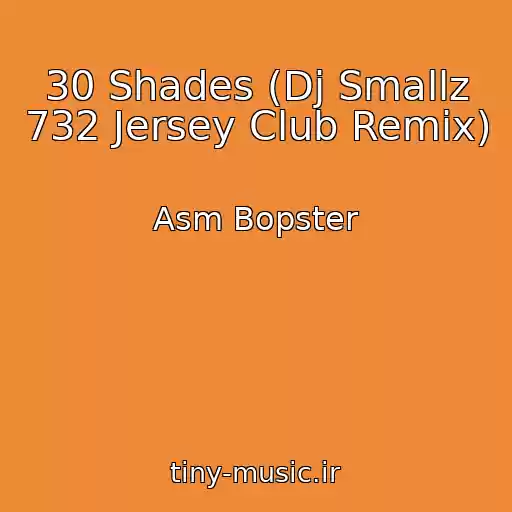 کاور آهنگ 30 Shades (Dj Smallz 732 Jersey Club Remix) از Asm Bopster