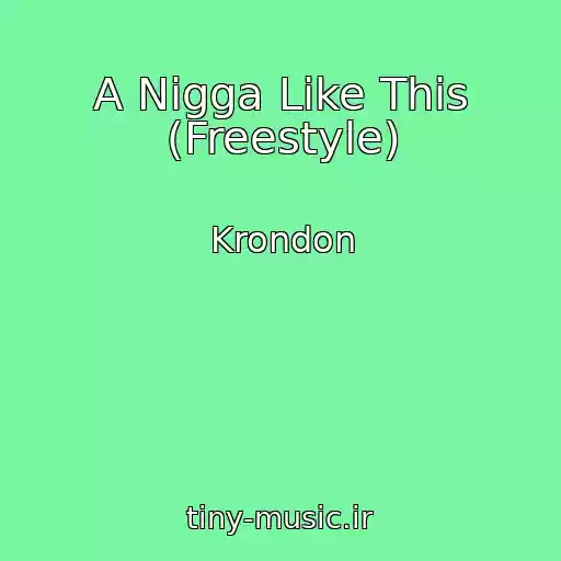 کاور آهنگ A Nigga Like This (Freestyle) از Krondon