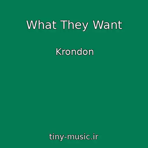 کاور آهنگ What They Want از Krondon