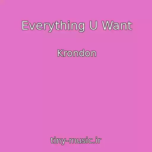 کاور آهنگ Everything U Want از Krondon