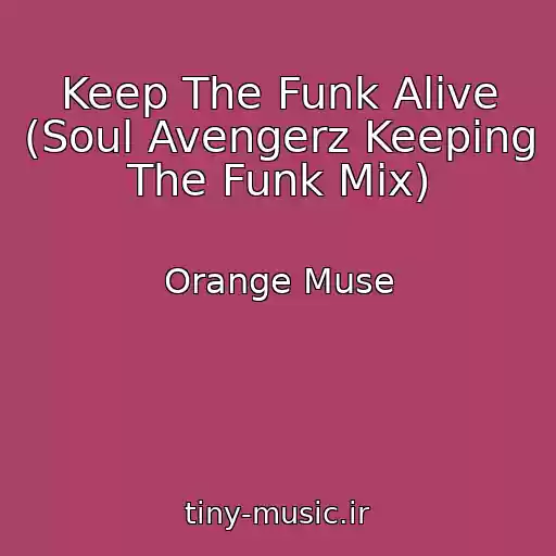 کاور آهنگ Keep The Funk Alive (Soul Avengerz Keeping The Funk Mix) از Orange Muse