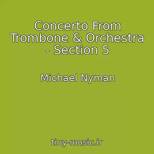 کاور آهنگ Concerto From Trombone & Orchestra - Section 5 از Michael Nyman