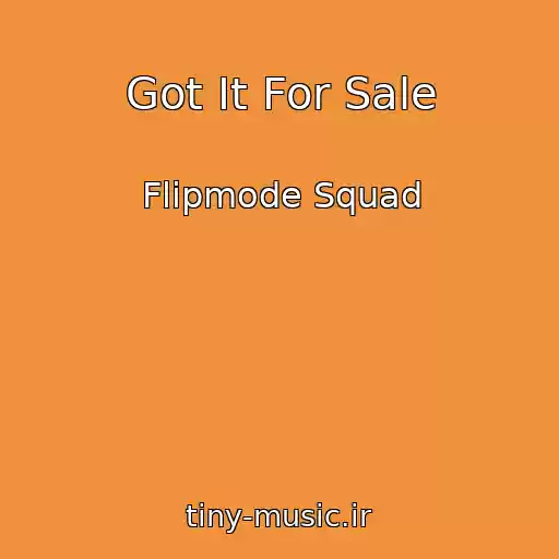 کاور آهنگ Got It For Sale از Flipmode Squad