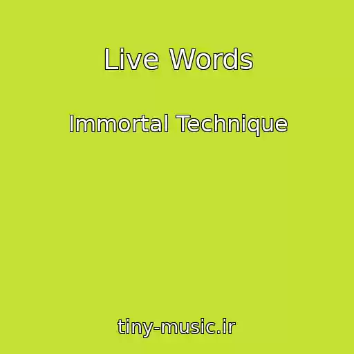 کاور آهنگ Live Words از Immortal Technique