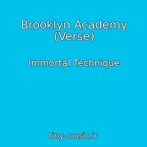 کاور آهنگ Brooklyn Academy (Verse) از Immortal Technique