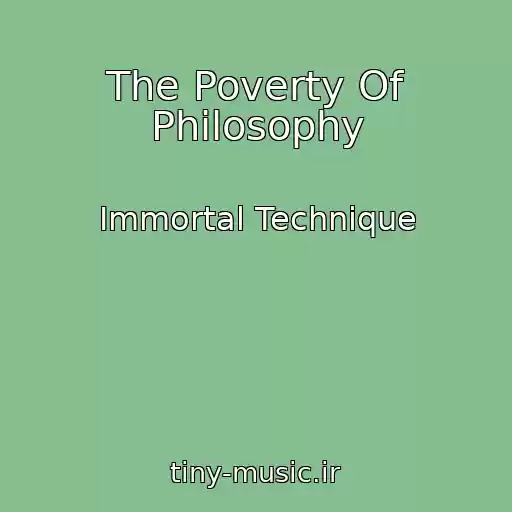 کاور آهنگ The Poverty Of Philosophy از Immortal Technique