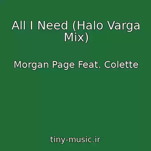کاور آهنگ All I Need (Halo Varga Mix) از Morgan Page Feat. Colette