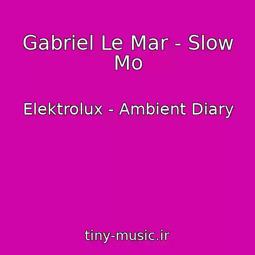 کاور آهنگ Gabriel Le Mar - Slow Mo از Elektrolux - Ambient Diary